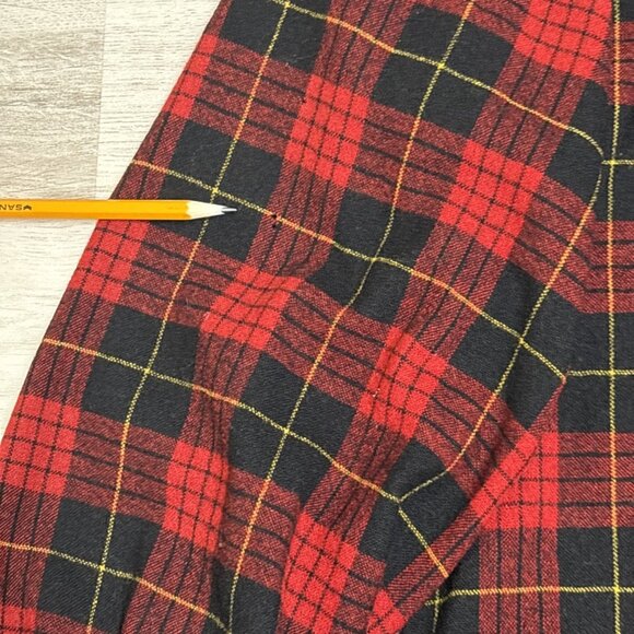 Vtg 50s Pendleton Plaid Sport Coat Wool Jacket Red Tartan Blazer Sz M Christmas - Picture 9 of 13